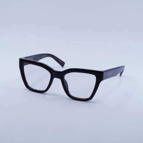 Saint Laurent SL641 006 Sunglasses Shiny Black Cat Eye Frame - Picture 1 of 11